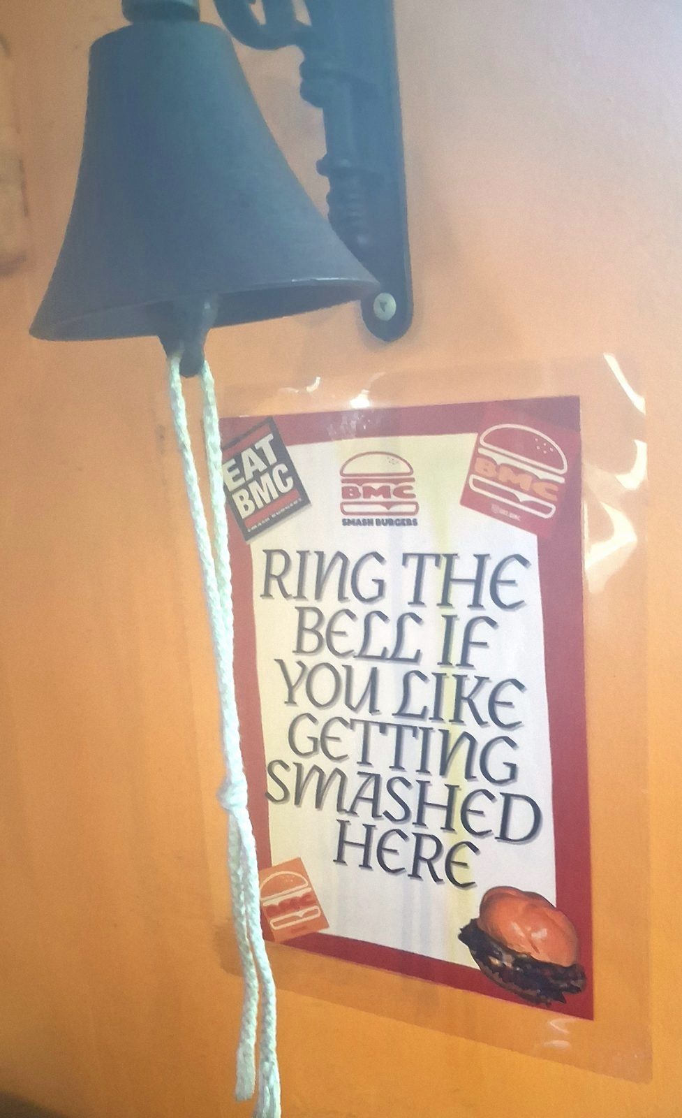 Ring the bell sign at BMC